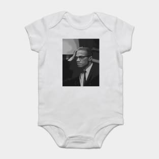 Malcolm X - Face Baby Bodysuit